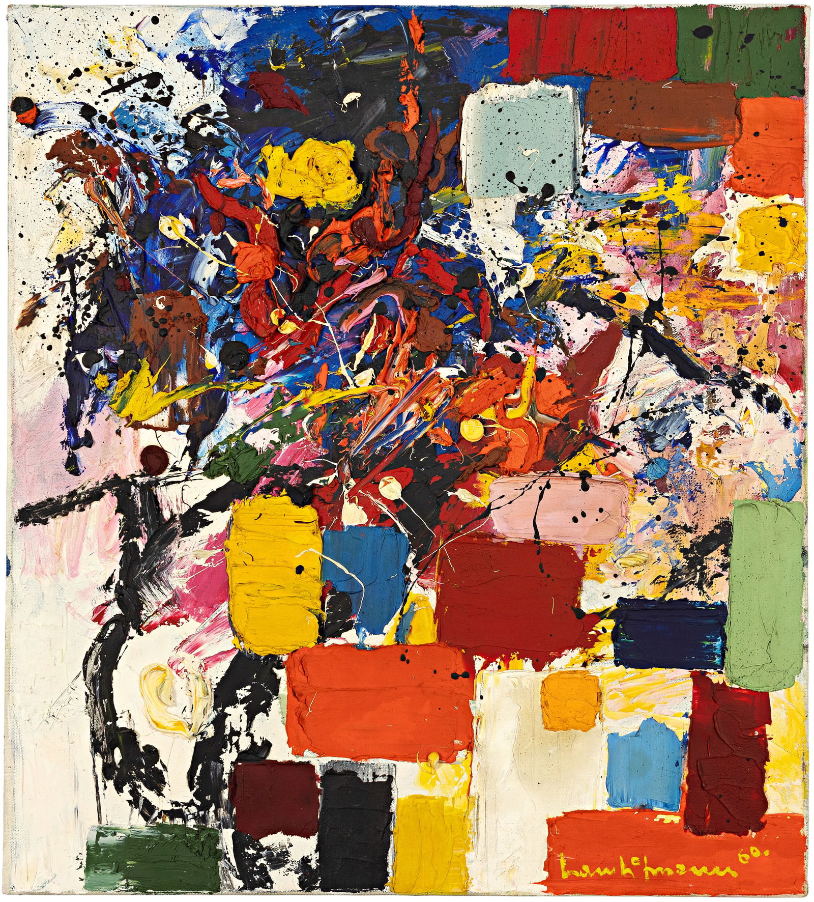 Hans Hofmann (Weissenburg 1880 - 1966 New York) Pink Dream: Hans Hofmann (Weissenburg 1880 - 1966 New York) Pink Dream 1960 Oil on canvas 60.6x54.7 cm Signature Lower right signed and dated by the artist 'Hans Hofmann 60.', numbered, titled, signed and dated o