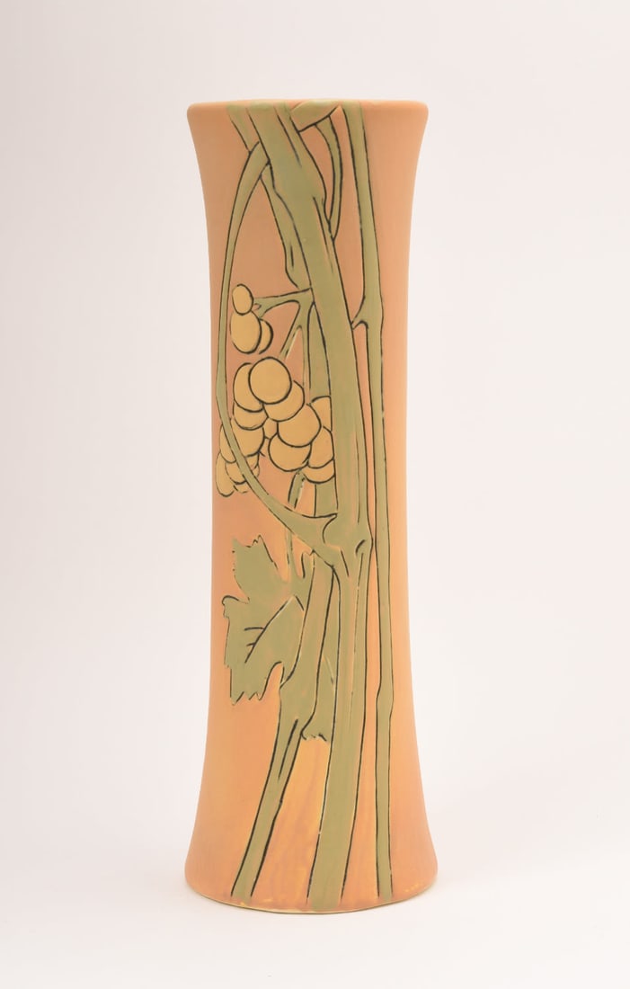 Weller Pottery Etched Matte Vase (1 of 3)