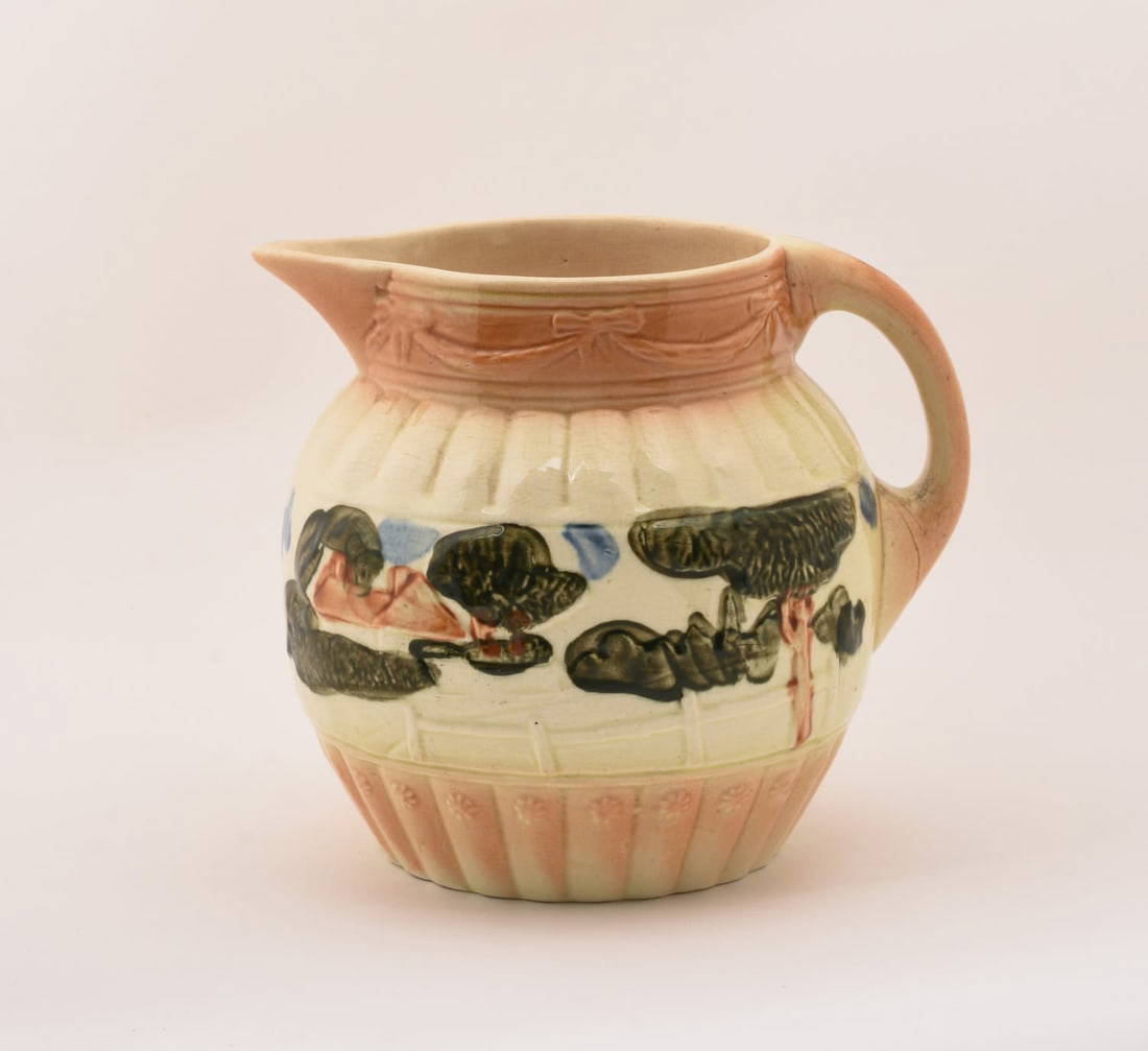 Roseville Pottery Pitcher "landscape" Auction