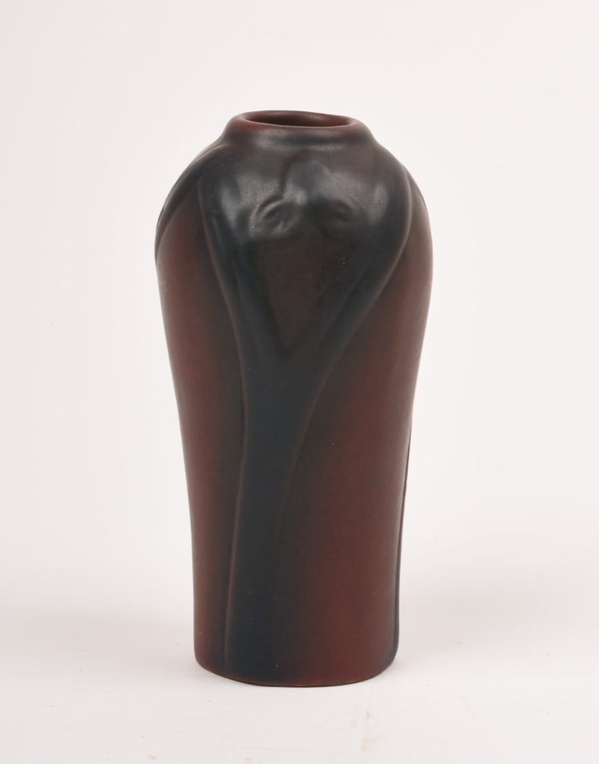 Van Briggle Vase with Maroon and Blue Glaze (1 of 3)