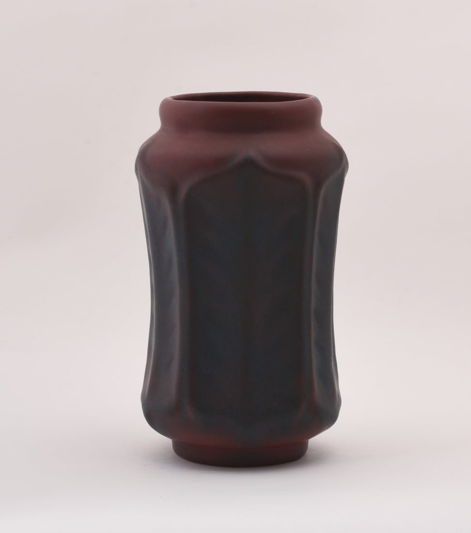 Van Briggle Vase with Maroon and Blue Glaze (1 of 5)
