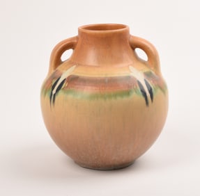 Roseville Pottery Tan Montacello Vase