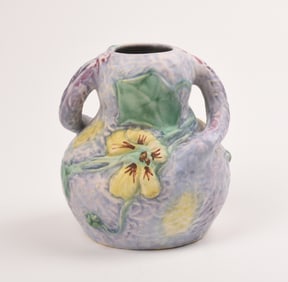 Weller Pottery Silvertone Vase