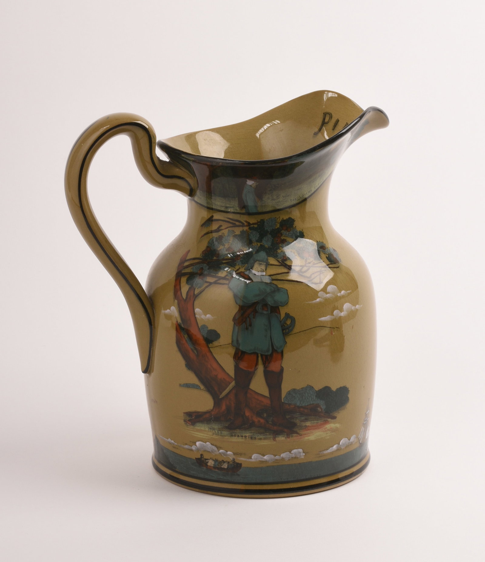 Buffalo Pottery Deldare Ware Pitcher (1 of 5)