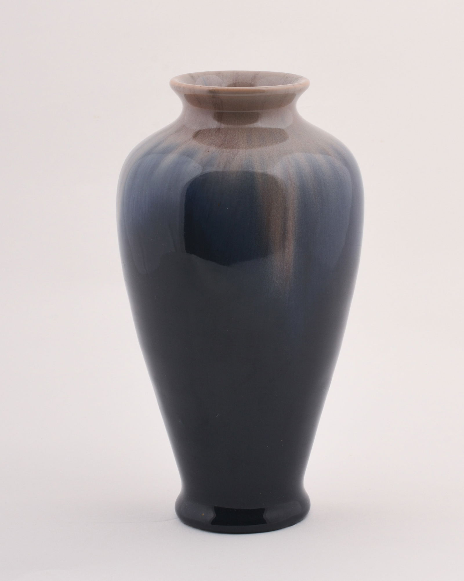 Michael Andersen & Sons Danish Art Pottery Vase: 6 5/8 inches high, 3 5/8 inches diameter, impressed MA & S marks. circa 1915-30.