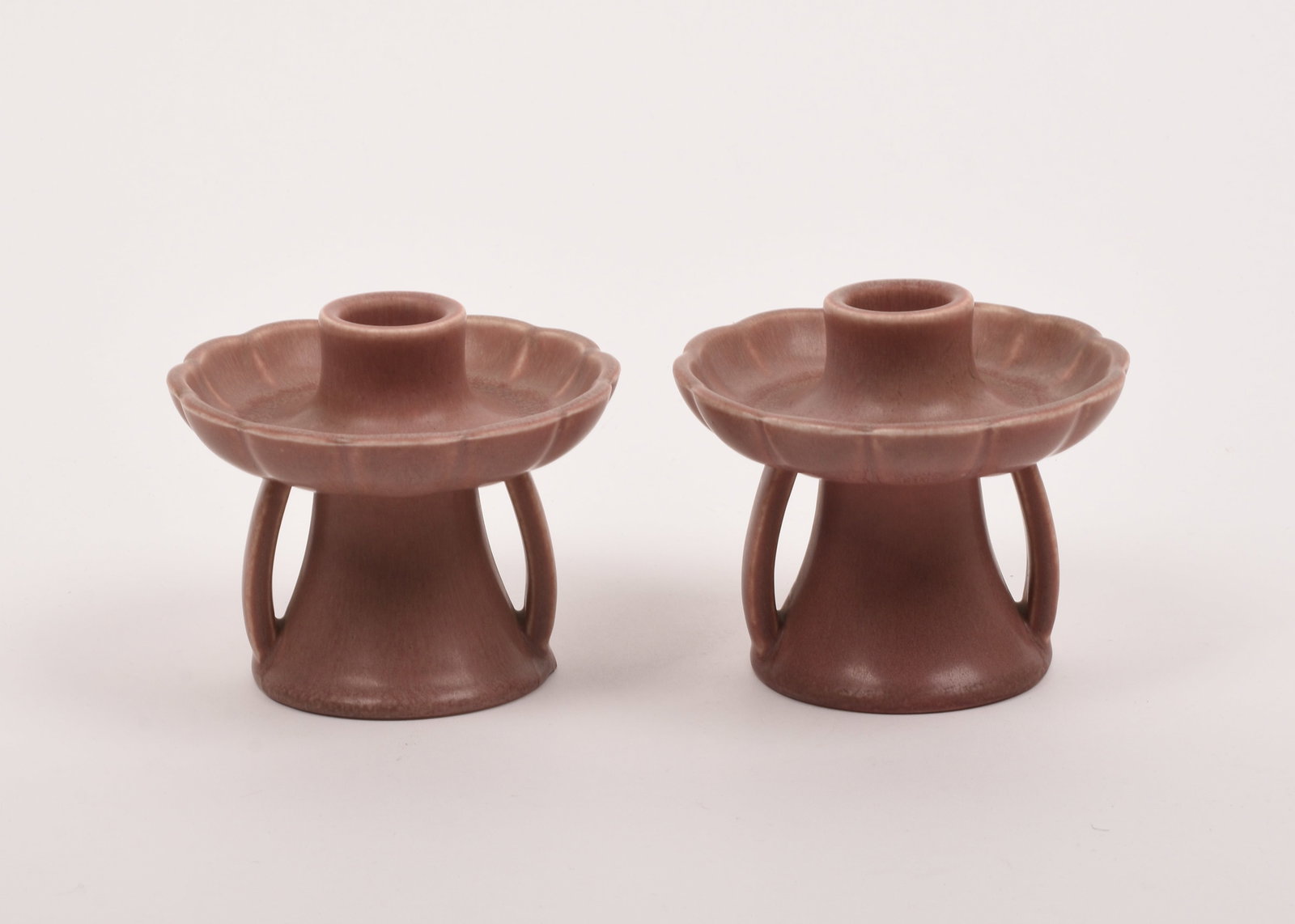 Pair of Rookwood Pottery Candlesticks (1 of 5)