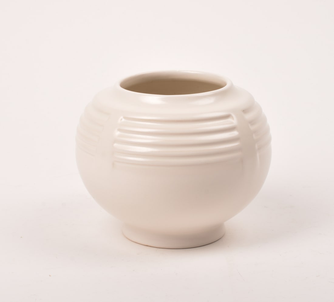 Roseville Pottery Ivory Vase Auction