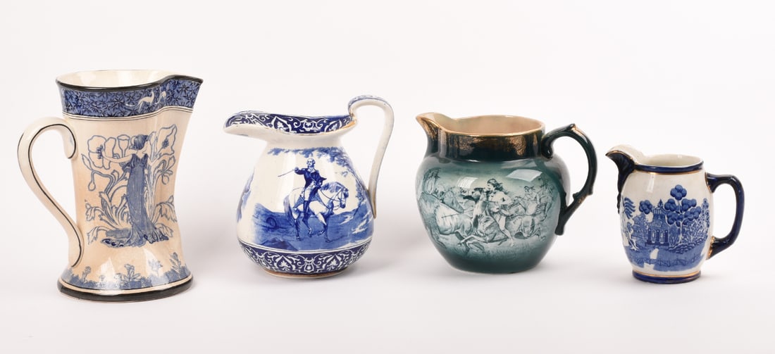 Four Buffalo Pottery Pitchers (1 of 3)