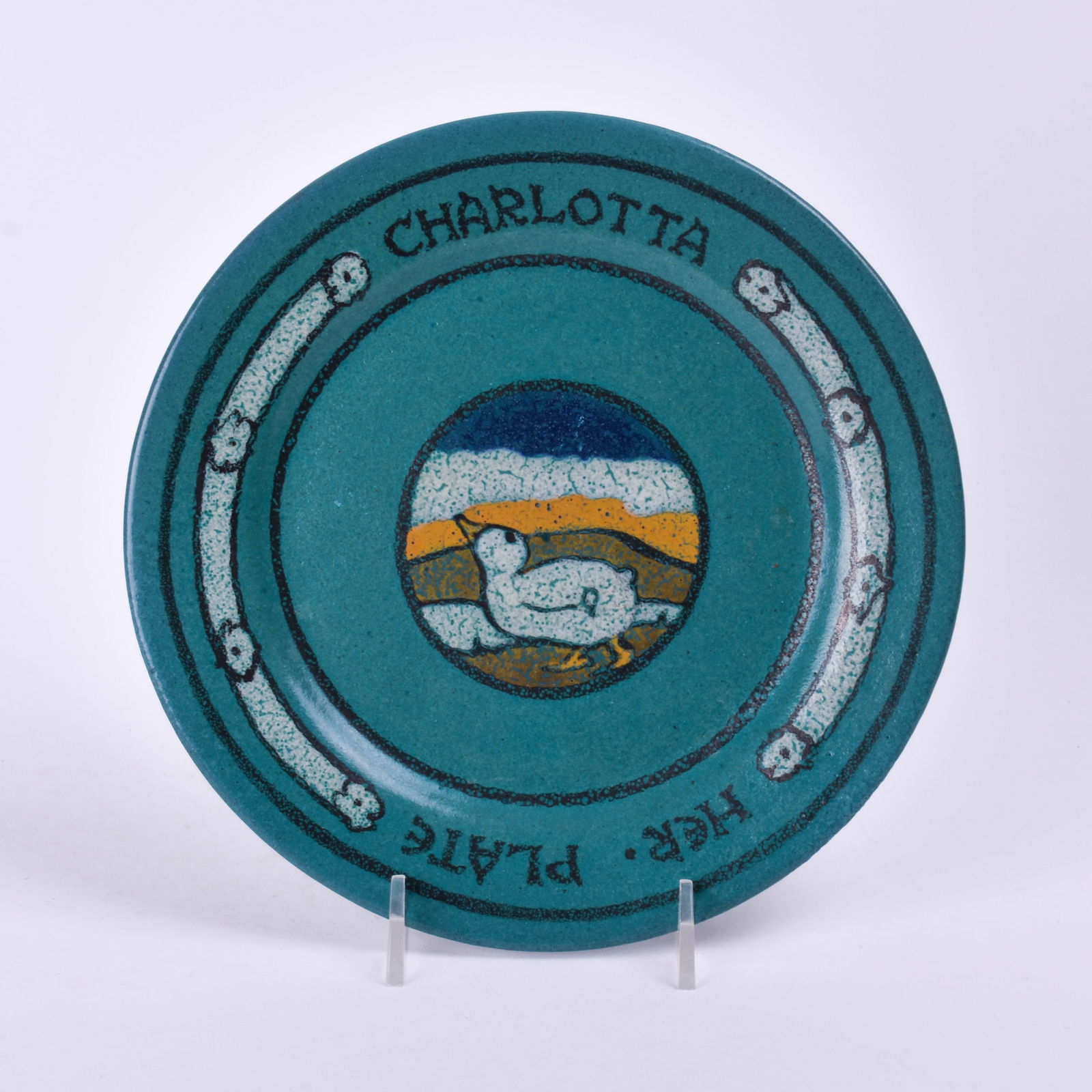 Saturday Evening Girls (Paul Revere Pottery) Plate (1 of 3)