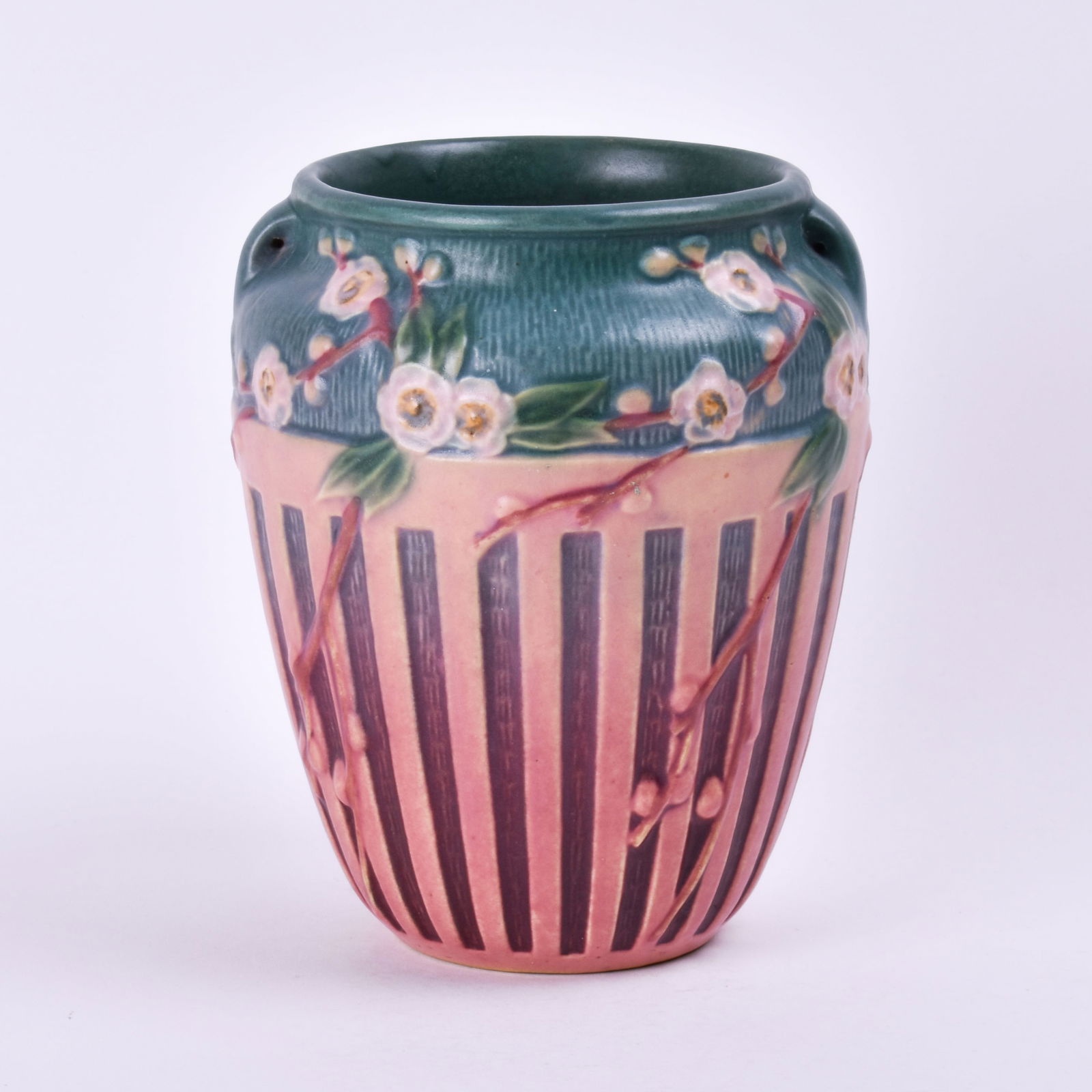 Roseville Pottery Pink Cherry Blossom Vase (1 of 8)