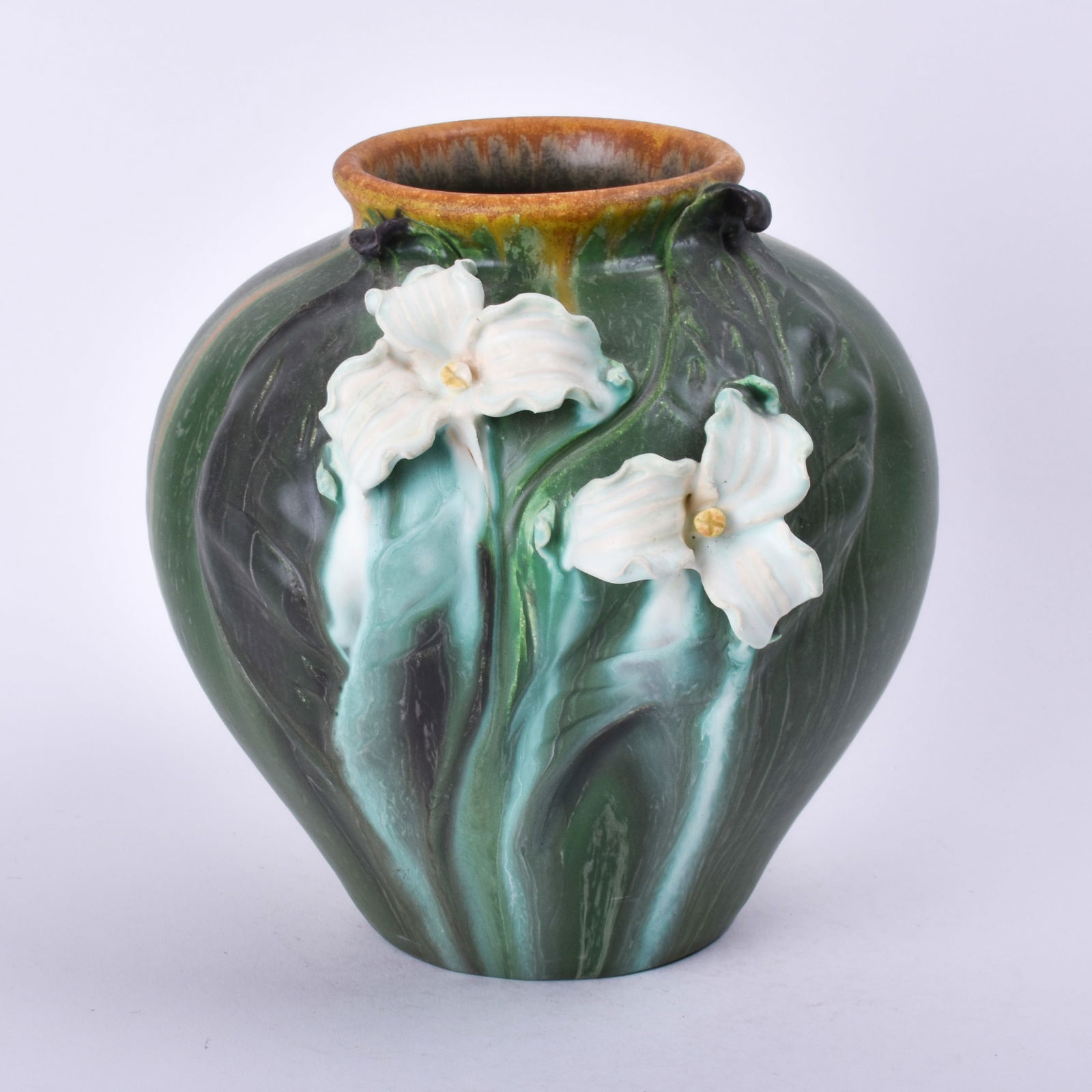 Ephraim Faience Pottery Vase (1 of 5)