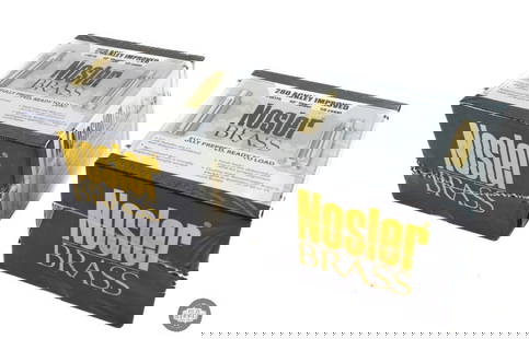100 Ct. Nosler .280 Ackley Improved Brass Full Length Cartridge Case - 50/BOX - #10175: This lot contains 100 Ct. Nosler .280 Ackley Improved brass. Fully prepped, ready to load. Full length cartridge case, 2 boxes, 50/BOX - #10175 40 degree shoulder. THIS ITEM IS AS