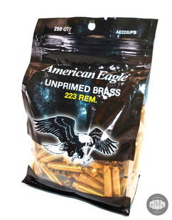 Federal American Eagle Unprimed New Brass Cases - .223 REM: This lot contains 250 qty Federal American Eagle - New - Unprimed brass cases with FC 223 REM headstamp - Bagged - AE223UPB. THIS ITEM IS AS PICTURED WITH NO FURTHER ATTACHMENTS. ALL SALES