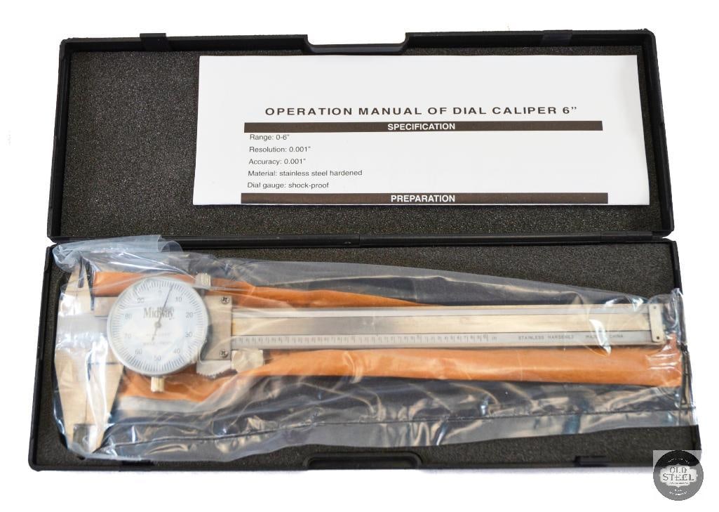 Midway USA Analog 6 Inch Dial Calipers - NIB (1 of 2)