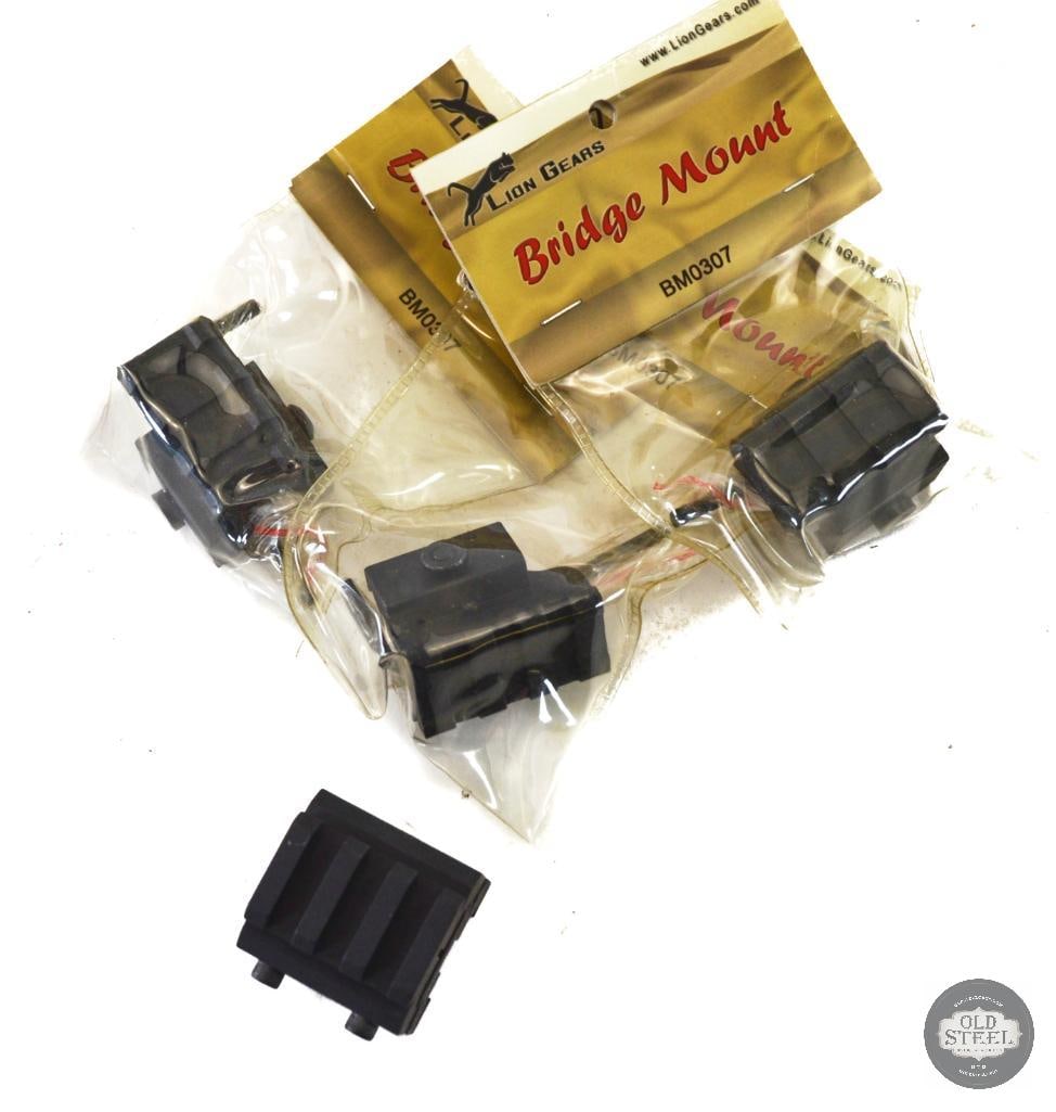 5 Picatinny Half Inch Riser Blocks: This lot contains 5 half inch Picatinny riser blocks. THIS ITEM IS AS PICTURED WITH NO FURTHER ATTACHMENTS. ALL SALES ARE FINAL. PLEASE REFER TO THE AUCTION DESCRIPTION, LOT #0 DESCRIPTION AND 