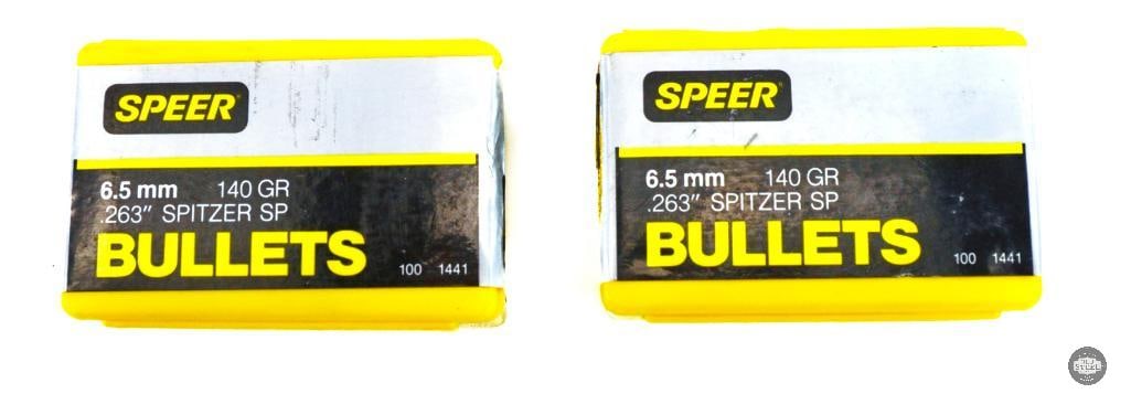 180 Speer 6.5mm 140gr Spitzer SP Bullets (1 of 3)