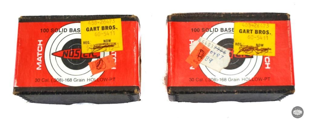 200 Nosler 30 Caliber 168gr Boat-Tail Match Bullets (1 of 2)