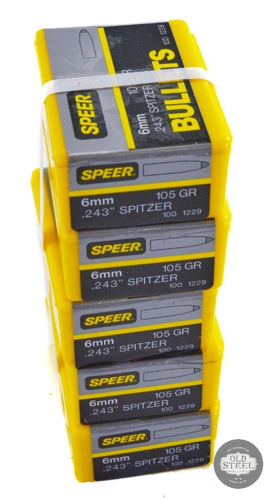 500 Speer 6mm 105gr Spitzer Bullets (1 of 2)