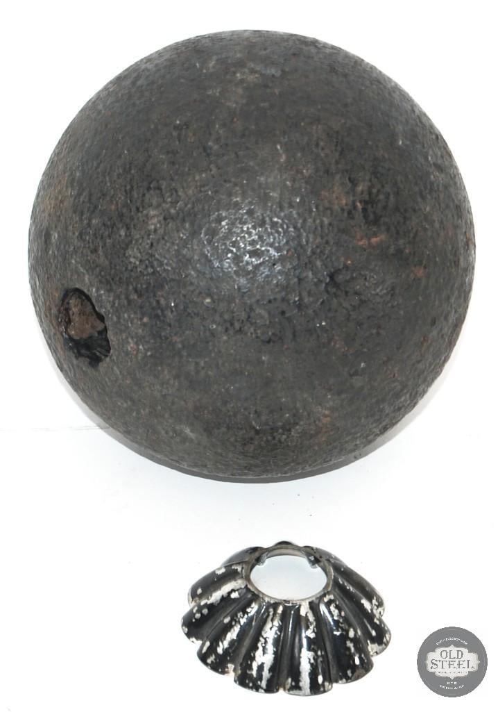 Civil War 6 1/4 Inch Cannon Ball (1 of 1)