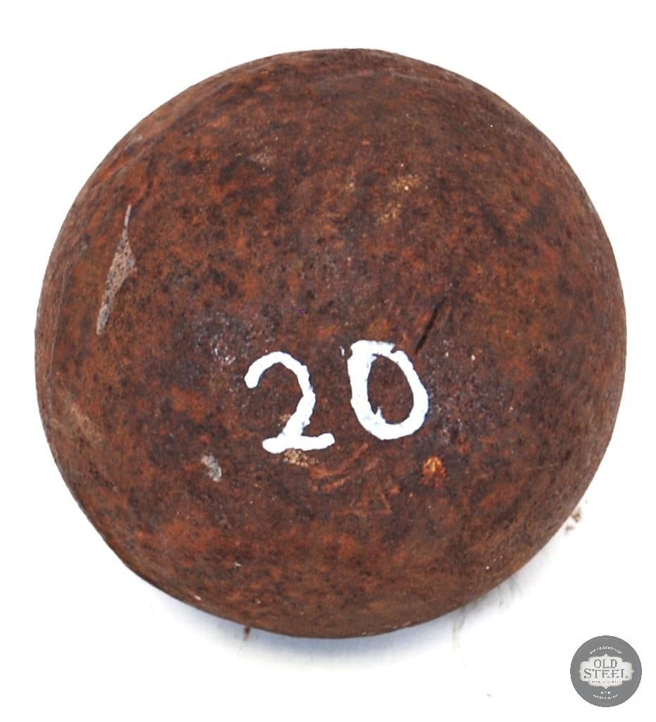 Civil War 9 Pound Confederate Cannon Ball (1 of 1)