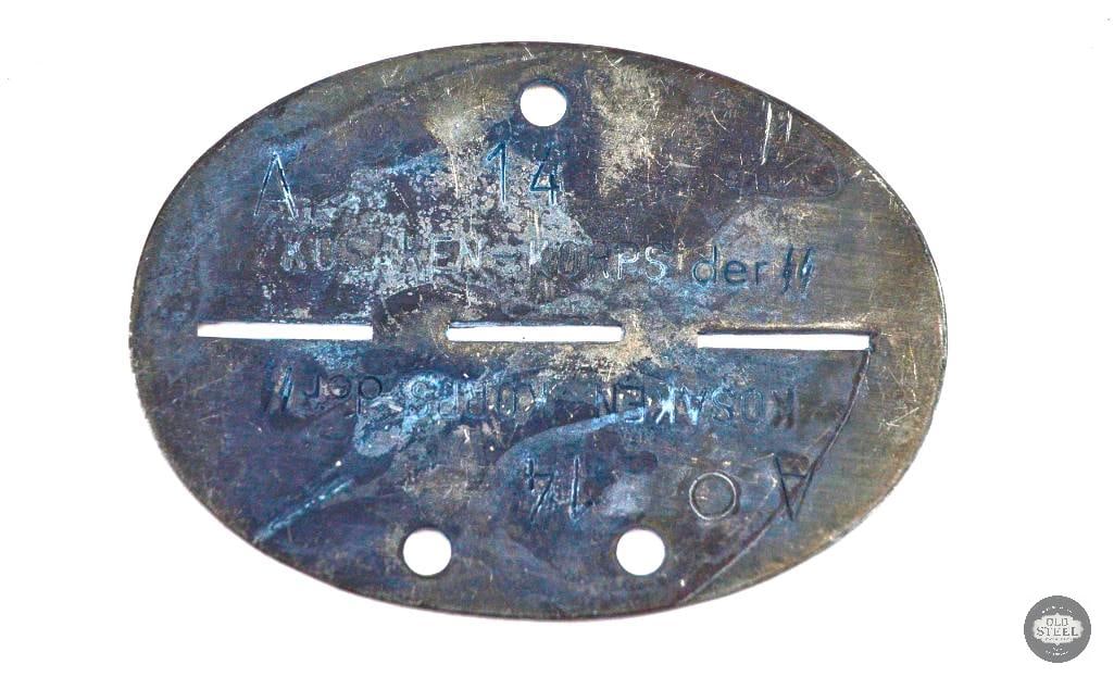 WWII German Army SS Dog Tag (1 of 1)