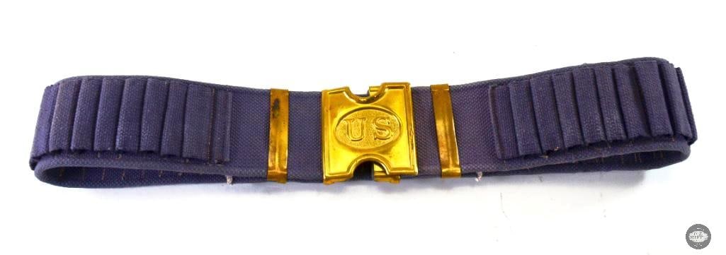 Spanish American War Era Mills .45 Caliber Cartridge Belt Navy Blue (1 of 1)