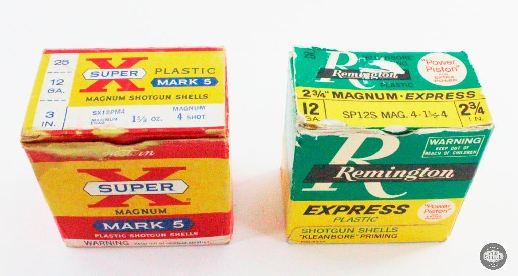 2 Vintage Boxes 12GA Magnum Shells - Winchester & Remington (1 of 1)