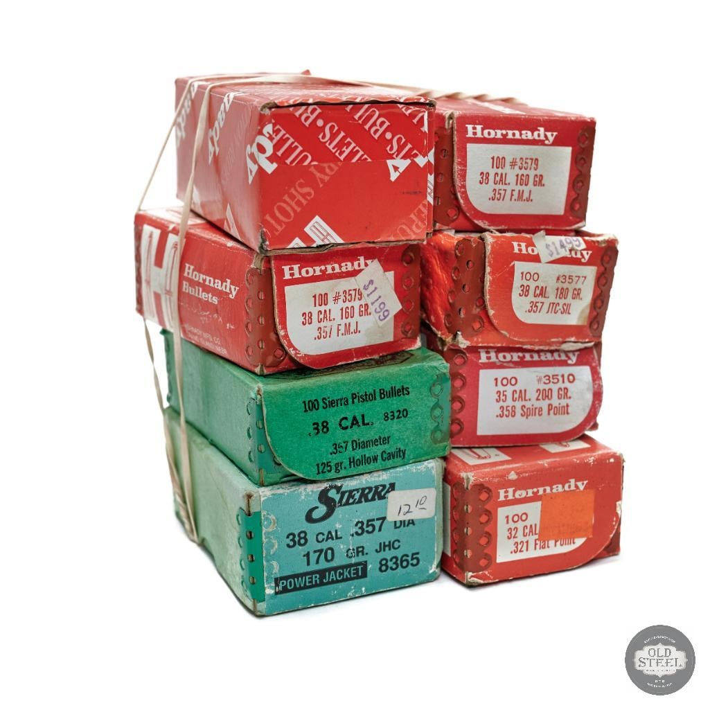 8 Boxes Various Caliber Bullets - Hornady & Sierra (1 of 1)