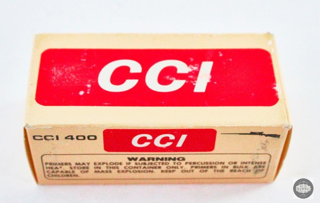 1000 CCI No. 400 Small Rifle Primers: How about some more primers? Here's a brick of 1000 CCI no.400 small rifle primers! Bid today and try to grab what you can! THIS ITEM IS AS PICTURED W