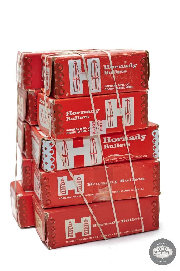 10 Vintage Hornady Boxes of .30 Caliber Bullets (1 of 1)