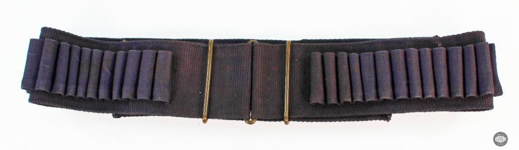 Spanish American War Era Mills .45 Caliber Cartridge Belt Navy Blue (1 of 2)