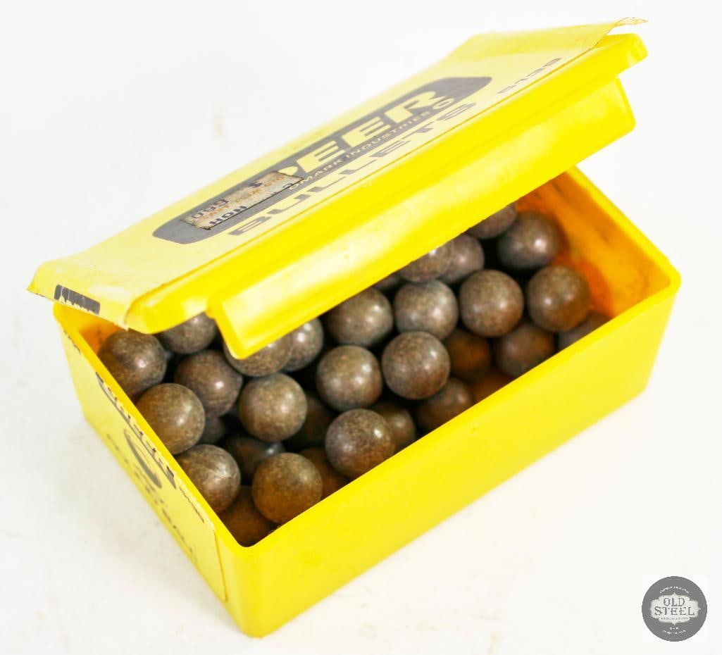 66ct .50 Caliber Lead Ball Bullets (1 of 1)