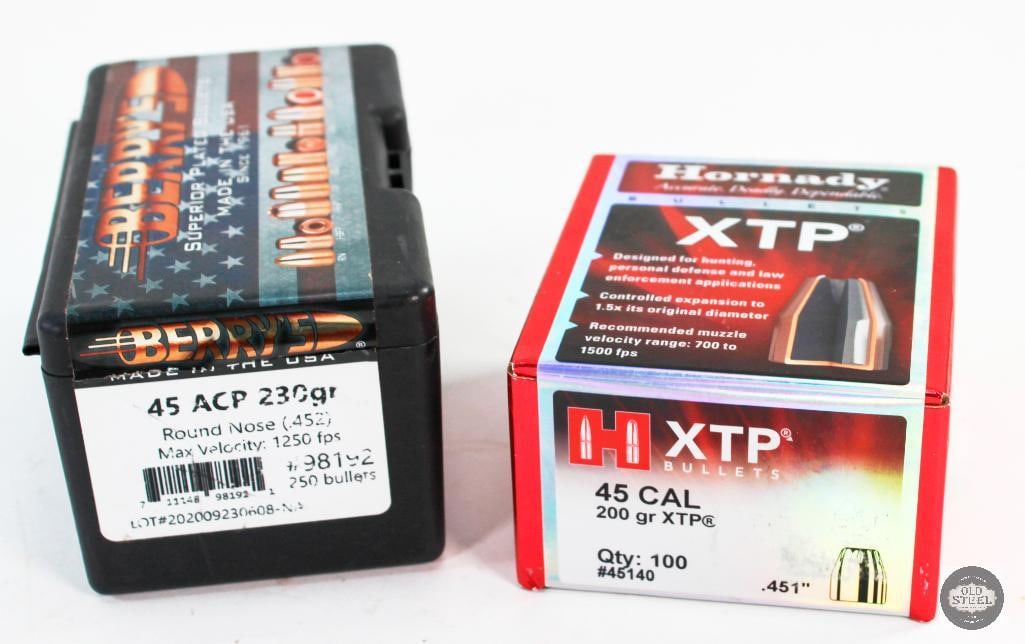 150 Bullets 45 Caliber - 200gr XTP - 230gr FMJ Ball (1 of 1)