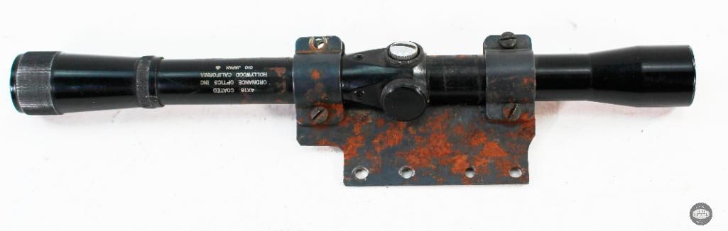 4x18 Ordnance Optics INC Scope and Mount (1 of 5)