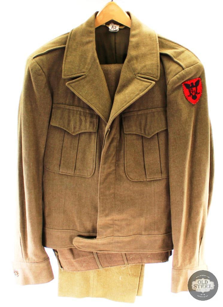 WWII US Army Jacket and Trouser - 86th Infantry Division Patch (1 of 3)