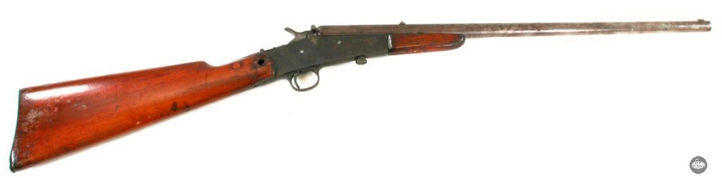 Remington Model 1902 Falling Block - 32 Rimfire - FFL C&R: For this lot we have a Remington model 1902 in 32 Rimfire. The bore shows wear and some pitting. The rifling is mostly worn away. The grip of the stock has a through hole where one may have secured a 