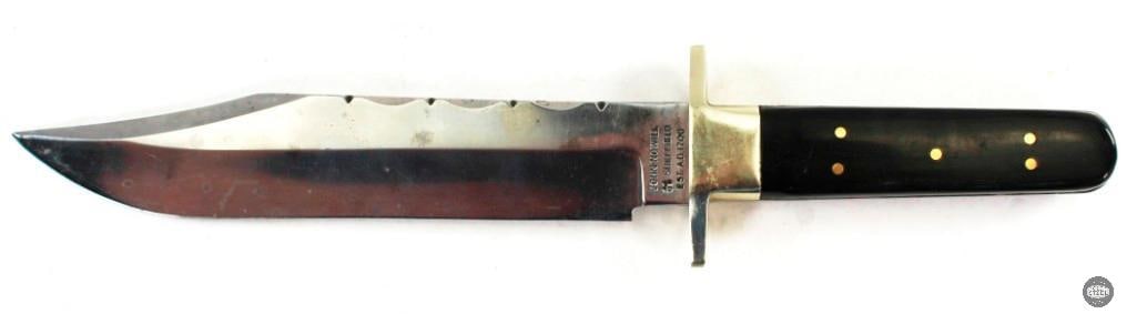 Sheffield - John Nowill Double Guard 8 Inch Horn Grip Knife (1 of 2)