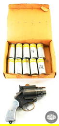 WWII Era British RAF Webley & Scott No.4 MKI Signal Flare Pistol - Serial A6130 - NO FLARES INCLUDED