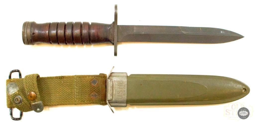 US M4 Bayonet w/ Flaming Bomb Markings from A.C.C. - M8 Sheath from BM CO (1 of 13)