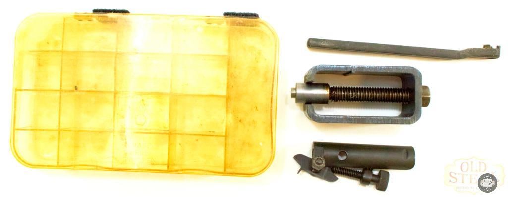 Various M1 Carbine Specific Tools and Small Parts Box with Flaming Bomb Insignia (1 of 4)