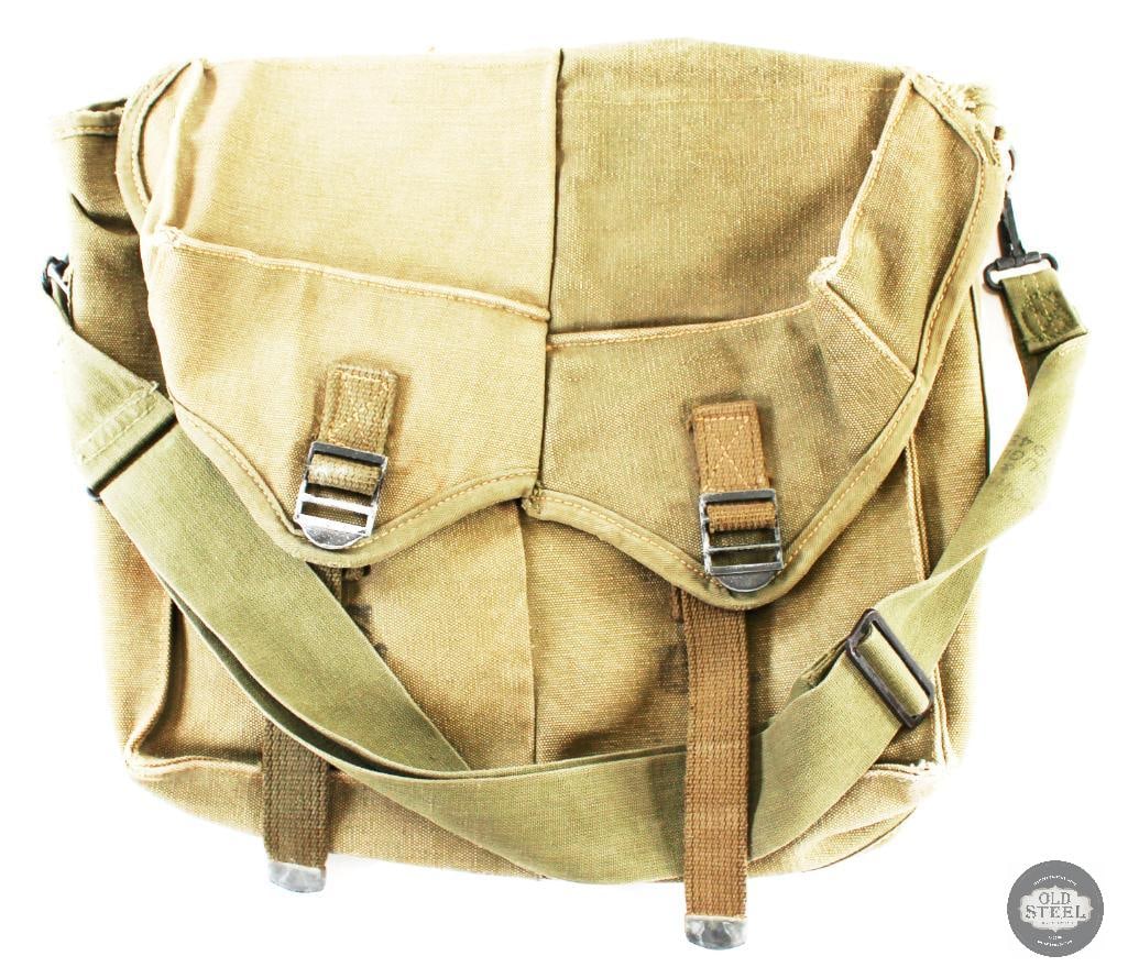 Rigger General Purpose Ammunition Bag - Double Bag - Theatre Made: Offered is a Rigger double ammunition bag. This bag was sewen together during the war and used to carry two ammunition boxes at once. THIS ITEM