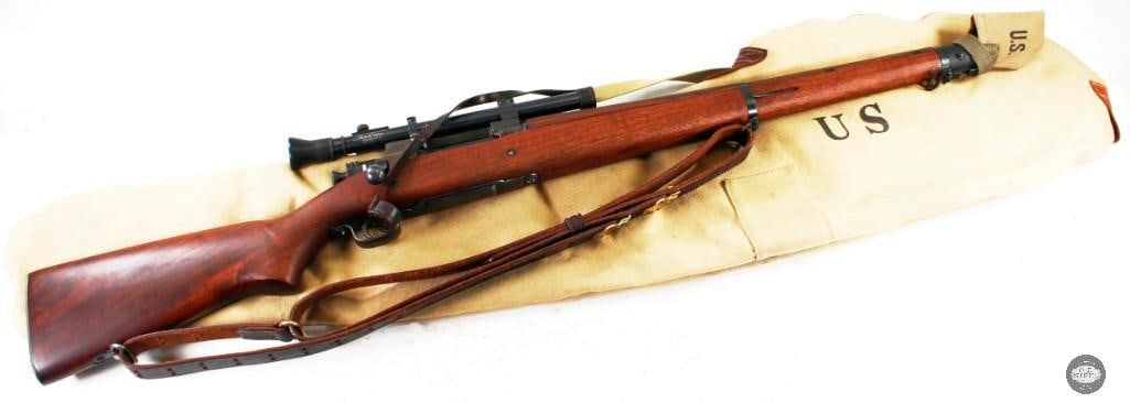 Remington 1903-A4 Sniper Rifle - 30-06 SPRG - Mfg 1942: Kicking off this auction is a Remington 1903-A4 sniper rifle. The rifle is all original in excellent condition with the exception of the new production scope - M73G4 Hi Lux Optics. Redfield scope moun