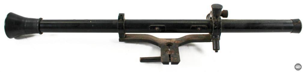 Wards Telescope Sight Model 10: Offered is a Wards Telescope Model 10 rifle scope and mount. The glass is clear and the cross hair reticle is crisp. There is some surface patina on the mount. 