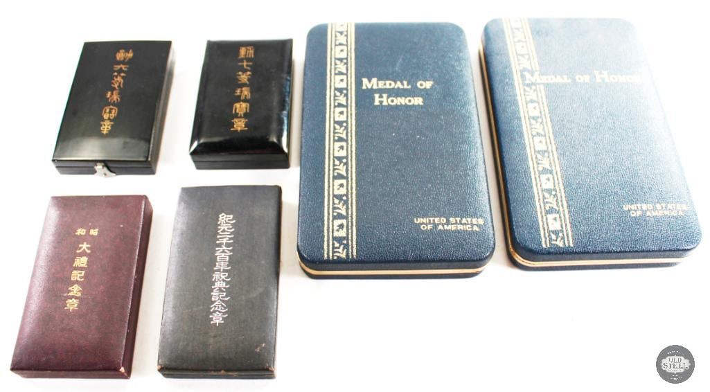 Various Award Medal Boxes - US, China, Japan (1 of 2)