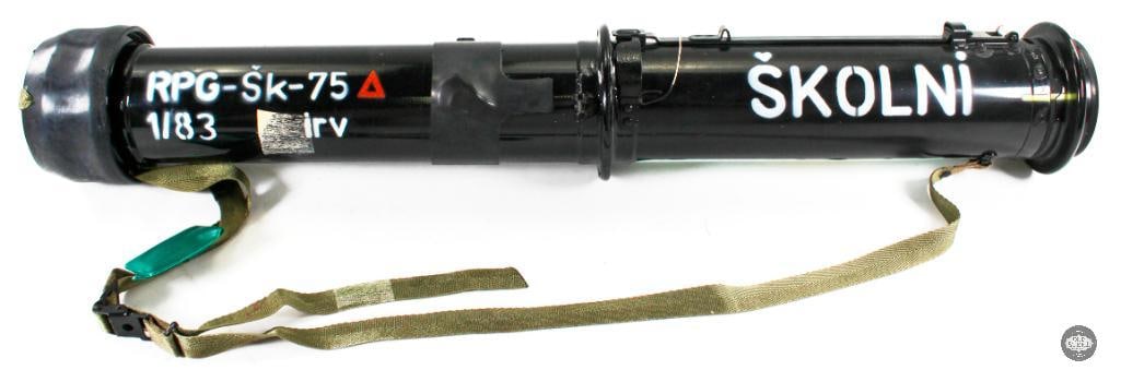 RPG-Sk-75 68mm Training Rocket Launcher - Czech: Here is a Czechoslovakian 68mm Training Rocket, Model RPG-Sk-75. THIS ITEM IS AS PICTURED WITH NO FURTHER ATTACHMENTS. ALL SALES ARE FINAL. PLEA