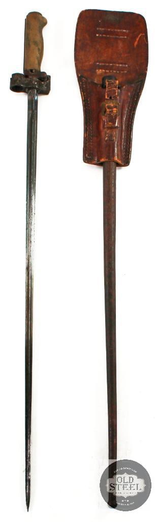 French M1886 Sword Bayonet with Scabbard and Frog (1 of 4)