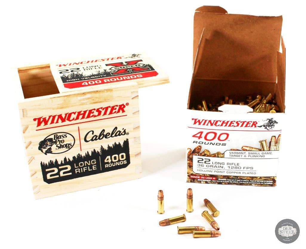 Wooden Box of Winchester .22LR Super-X - 400rds: For this lot we have a wooden box of Winchester Super-X High Velocity .22 Long Rifle ammunition. 400rds. THIS ITEM IS AS PICTURED WITH NO FURTHER ATTA