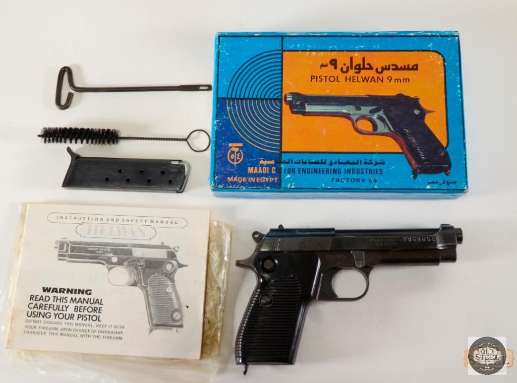 Egyptian Helwan in Original Box - 9mm (1 of 7)