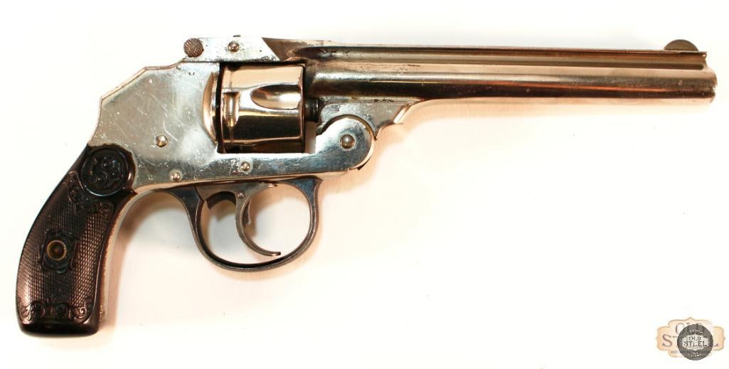 Iver Johnson Top Break Small Frame Revolver - .32 Smith & Wesson: Here on offer is this Iver Johnson Top Break Small Frame revolver chambered in .32 Smith & Wesson. The revolver has a solid lockup but a slightly weak action, where the trigger sometimes must be a