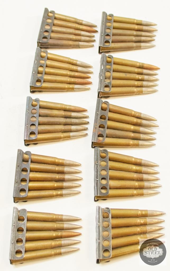 10x 5-Round Stripper Clips of .303 British - 50 Rounds Total (1 of 1)